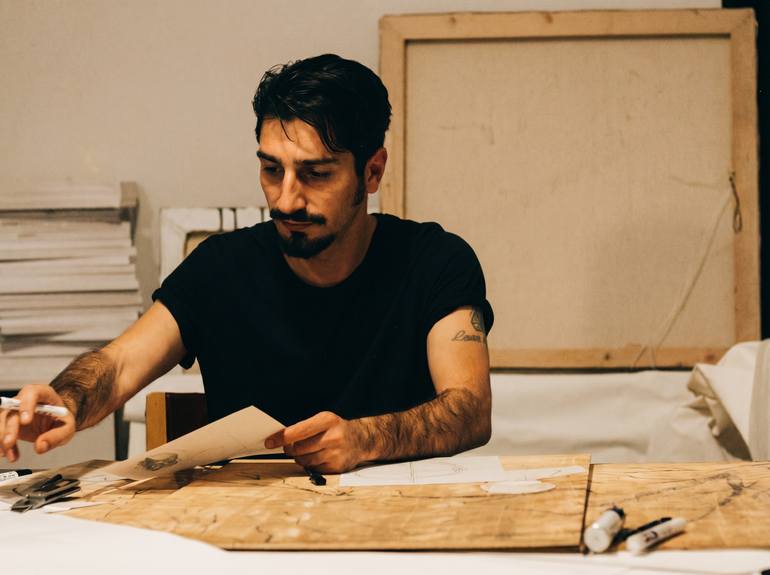 Erekle Kiparoidze in the studio
