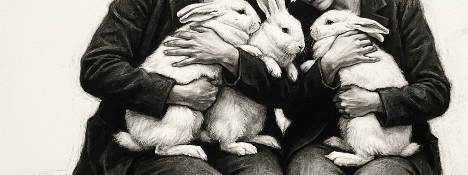 hhdh (2024) — acrylic and oil on canvas, ghh by Erekle Kiparoidze